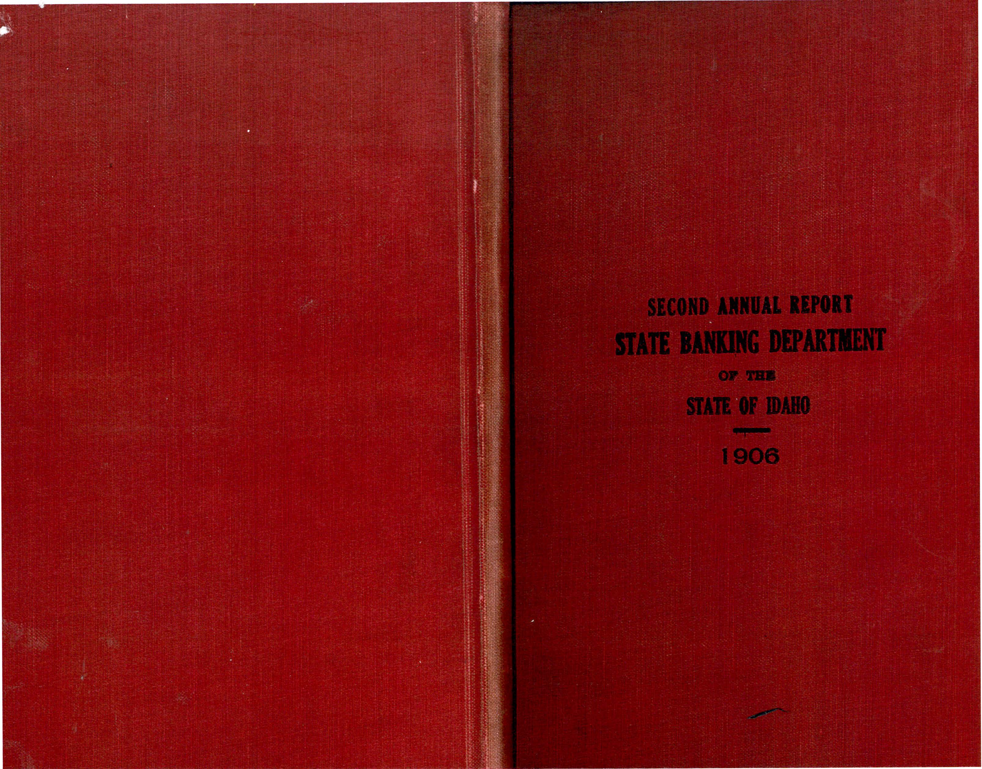 Annual Report 1906 Cover