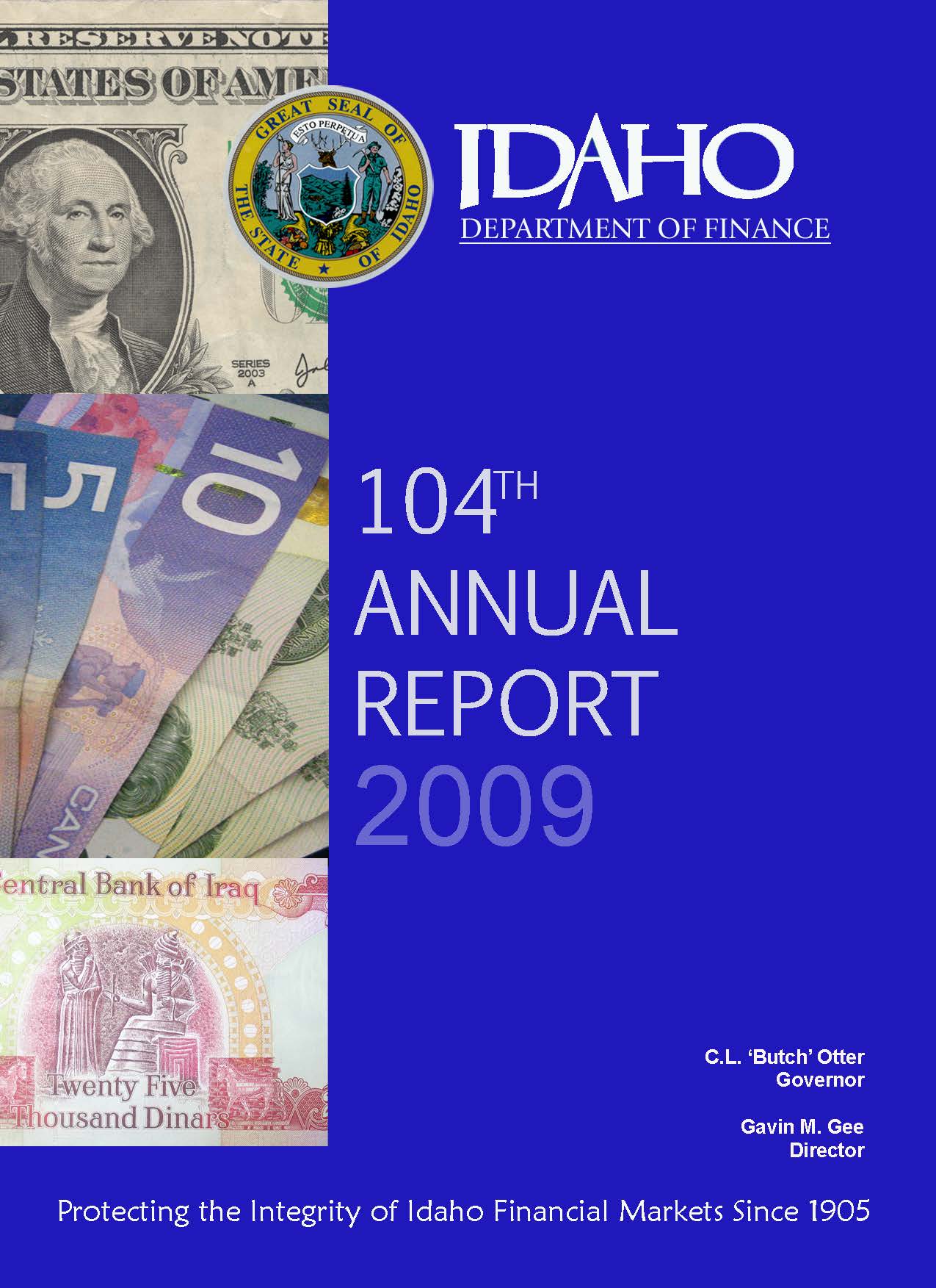Annual Report 2009 Cover